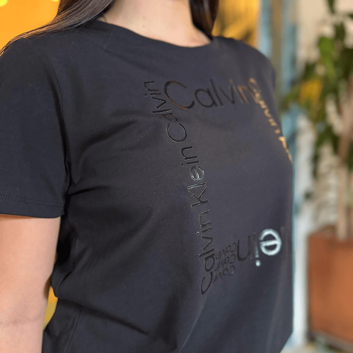 CAMISETA CK OUTLINE BLACK 2