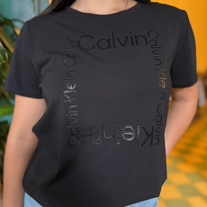 CAMISETA CK OUTLINE BLACK 3