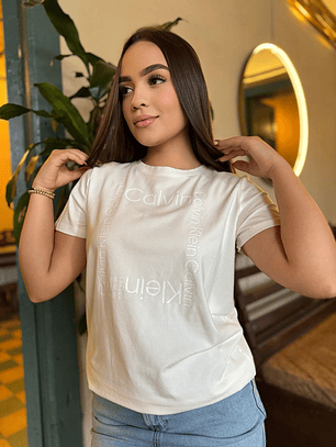 CAMISETA CK BOX OUTILINE 