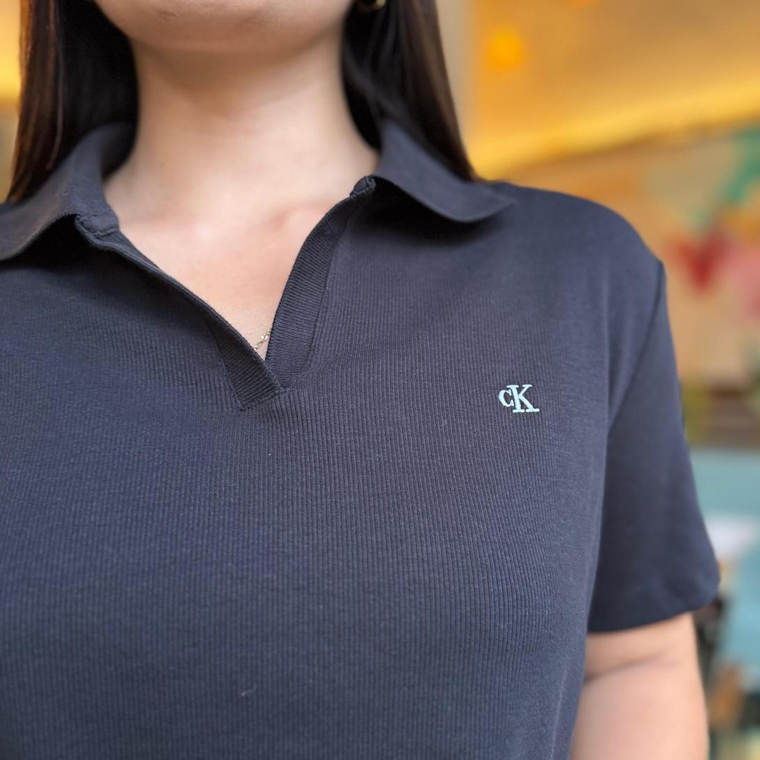CK POLO RIB TEE BLACK 3