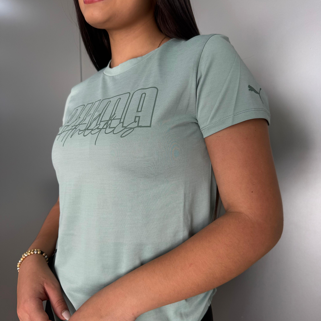 CAMISETA PUMA LIGHT MOSS GREEN 2