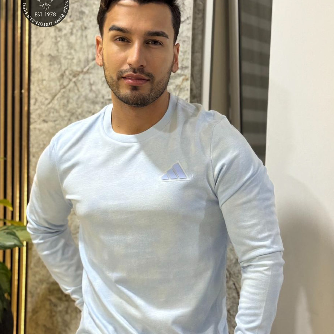 CAMISETA ADIDAS MANGA LARGA BLUE 1