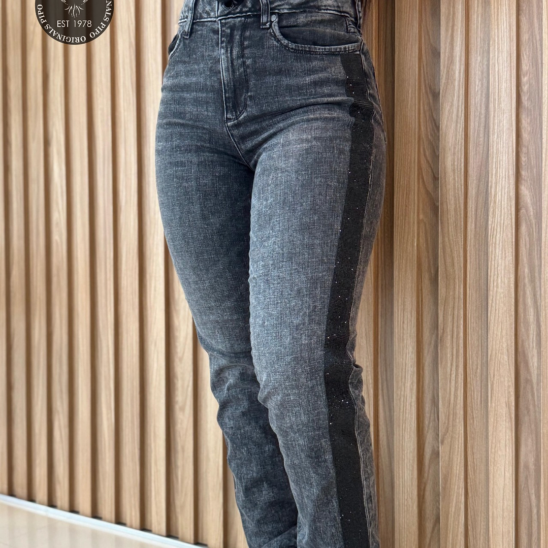 JEANS KARL BRILLOS LATERALES  1