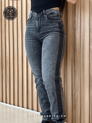 JEANS KARL BRILLOS LATERALES 