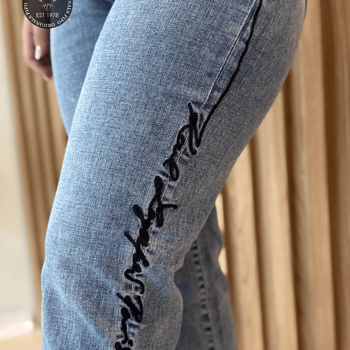 JEANS KARL LETTER BLACK 2