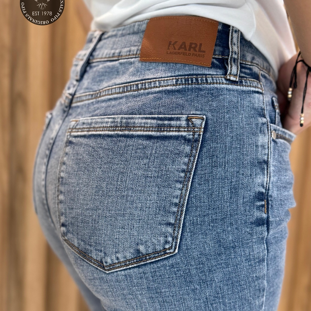 JEANS KARL LETTER BLACK 4