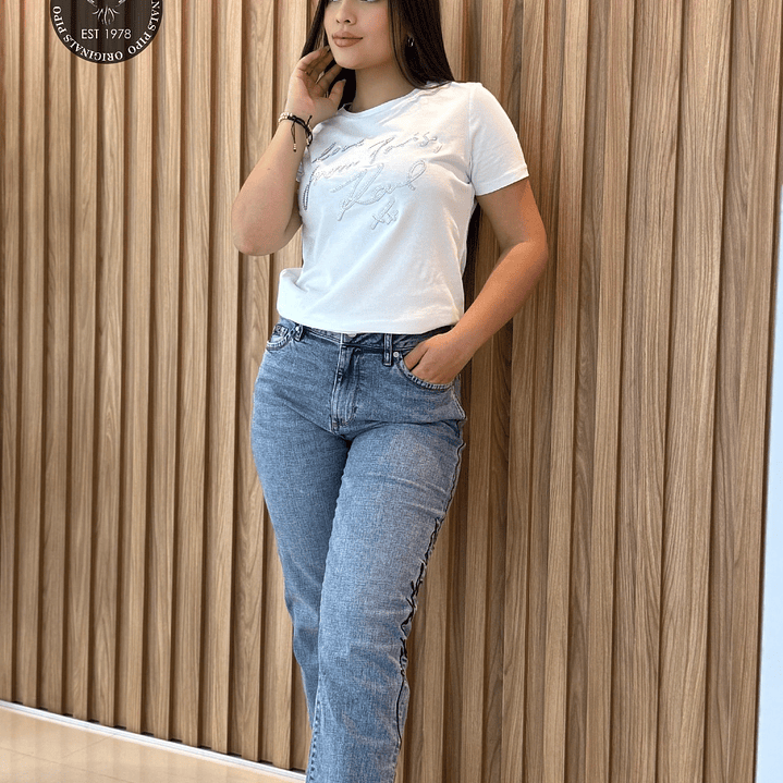 JEANS KARL LETTER BLACK 1