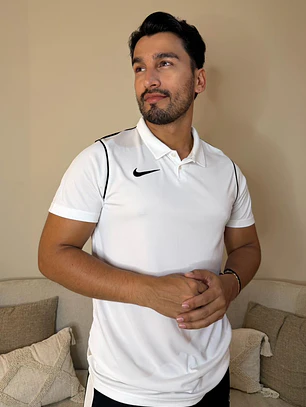 CAMISETA POLO DRI FIT WHITE