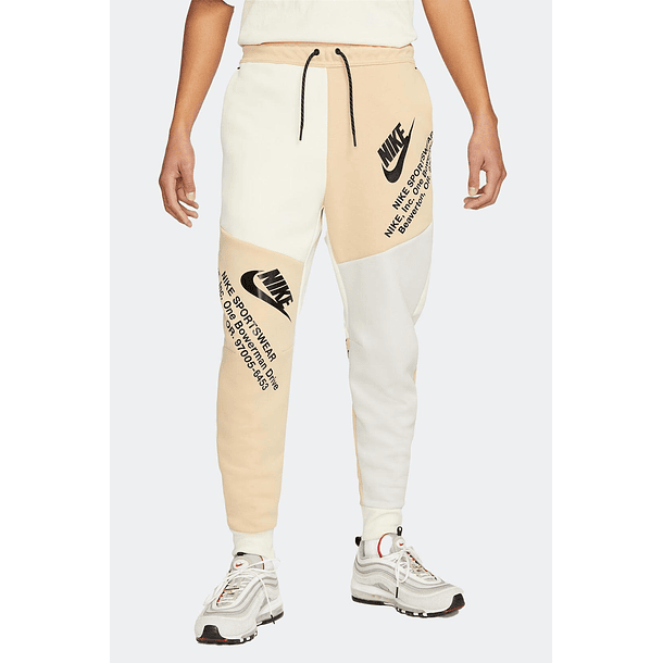 NIKE JOGGER TECH FLEECE BEIGE 1