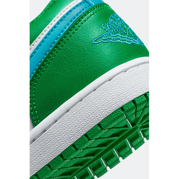 AIR JORDAN 1 LOW LUCKY GREEN AQUATONE - MUJER 5