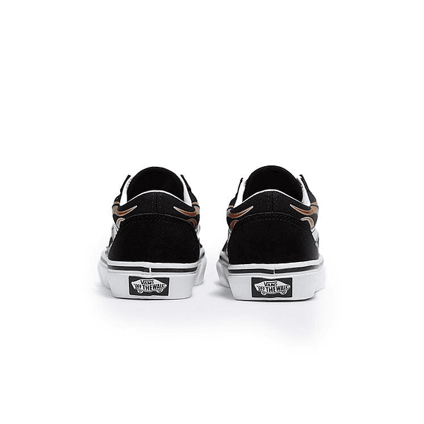 Zapatilla Vans Old Skool (Glossy Flame) Junior Negro 3