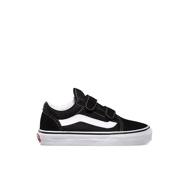 Zapatilla Vans Old Skool Velcro Junior Negro