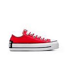 Zapatilla Converse Chuck Taylor Lift Sketch Mujer Rojo 1