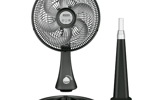 Ventilador SAMURAI Turbo Silence Maxx Compact 2en1 Negro