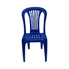 Silla Plástica sin Brazos Lima Azul 1