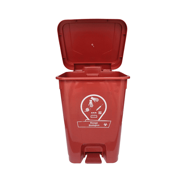 Caneca de basura / Papelera roja de 35 litros con pedal 6