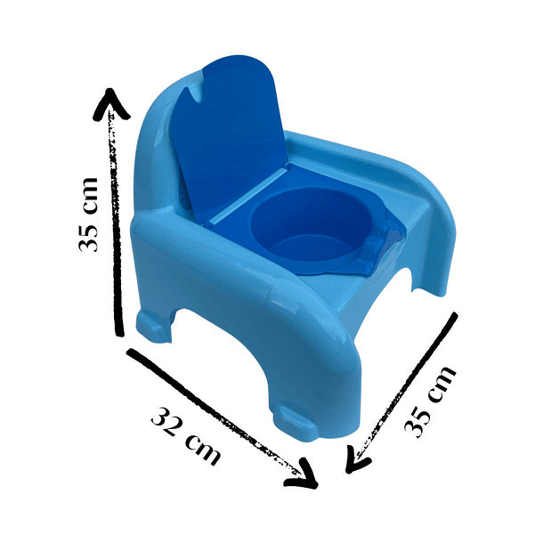 Bacinilla Para Bebes y Niños Confy Celeste 6