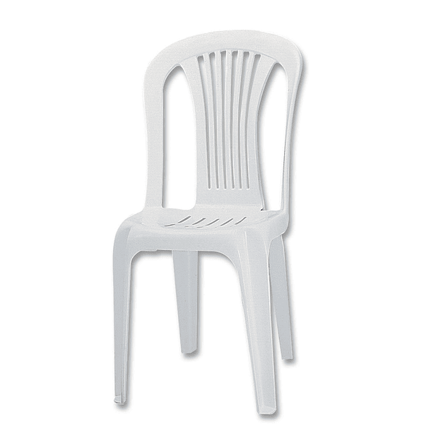 Silla Plástica sin Brazos Lima Blanca 1