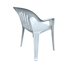 Silla Plástica con Brazos Costa Rica Blanca Hueso 4