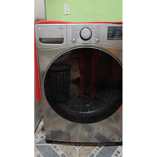 Lavadora LG Carga frontal 22 KG WM22VV26R 14