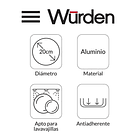 Sartén Wurden Antiadherente Aluminio 20 cm 4