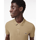 Polo Beige de piqué de corte ajustado L.12.12 4