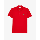 Polo Roja de piqué de corte ajustado L.12.12 1