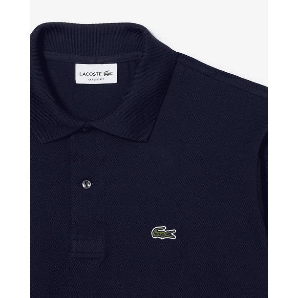 Polo Azul Marino de piqué original de corte clásico L.12.12 4