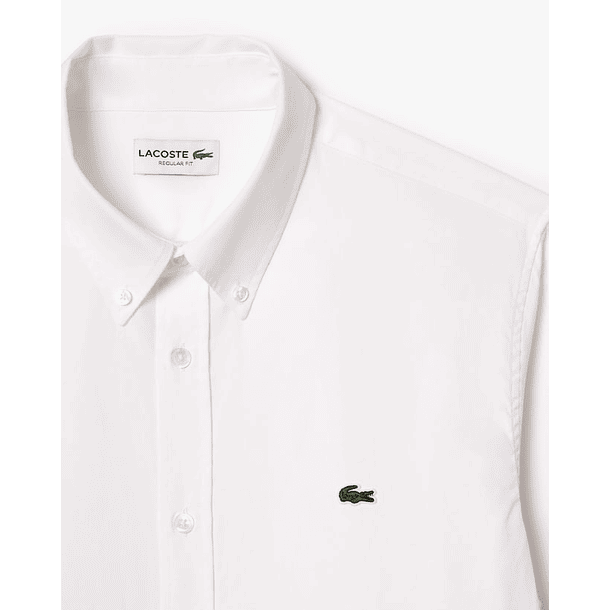 Camisa Blanca de corte regular de algodón 6