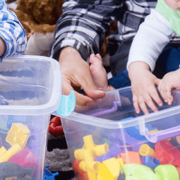 Caja Plástica Organizadora de 27 Litros con Tapa 7