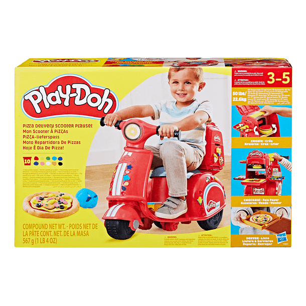 Set Kitchen Creations Moto Repartidora de Pizzas - Play-Doh 2