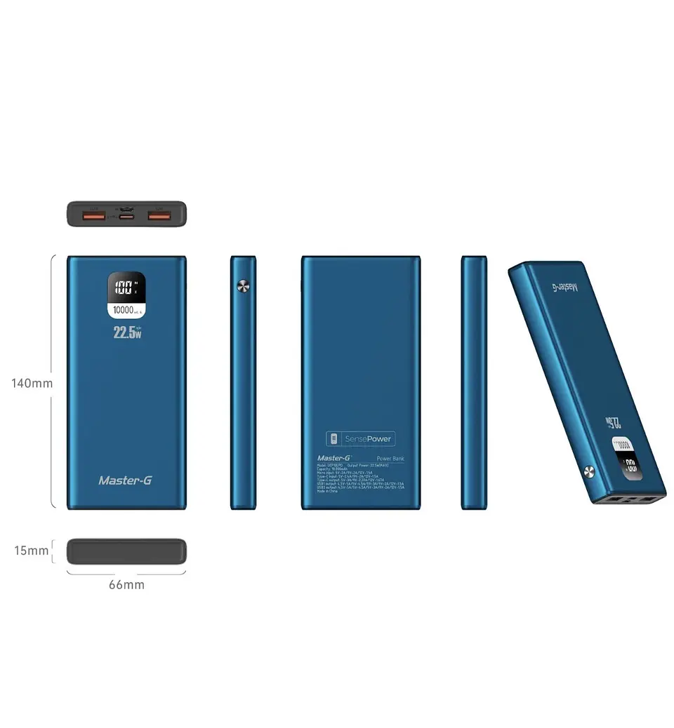 Batería 10000 Mah 22.5W Power Delivery Master-G 7