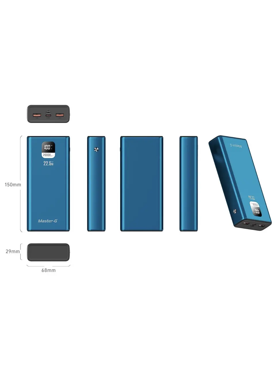 Batería 20000 Mah 22.5W Power Delivery Master-G 4