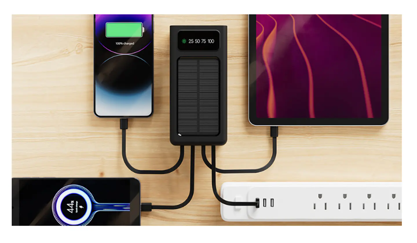 Powerbank Carga Rapida Xtech Solar 30000 Mah con Linterna Led 2