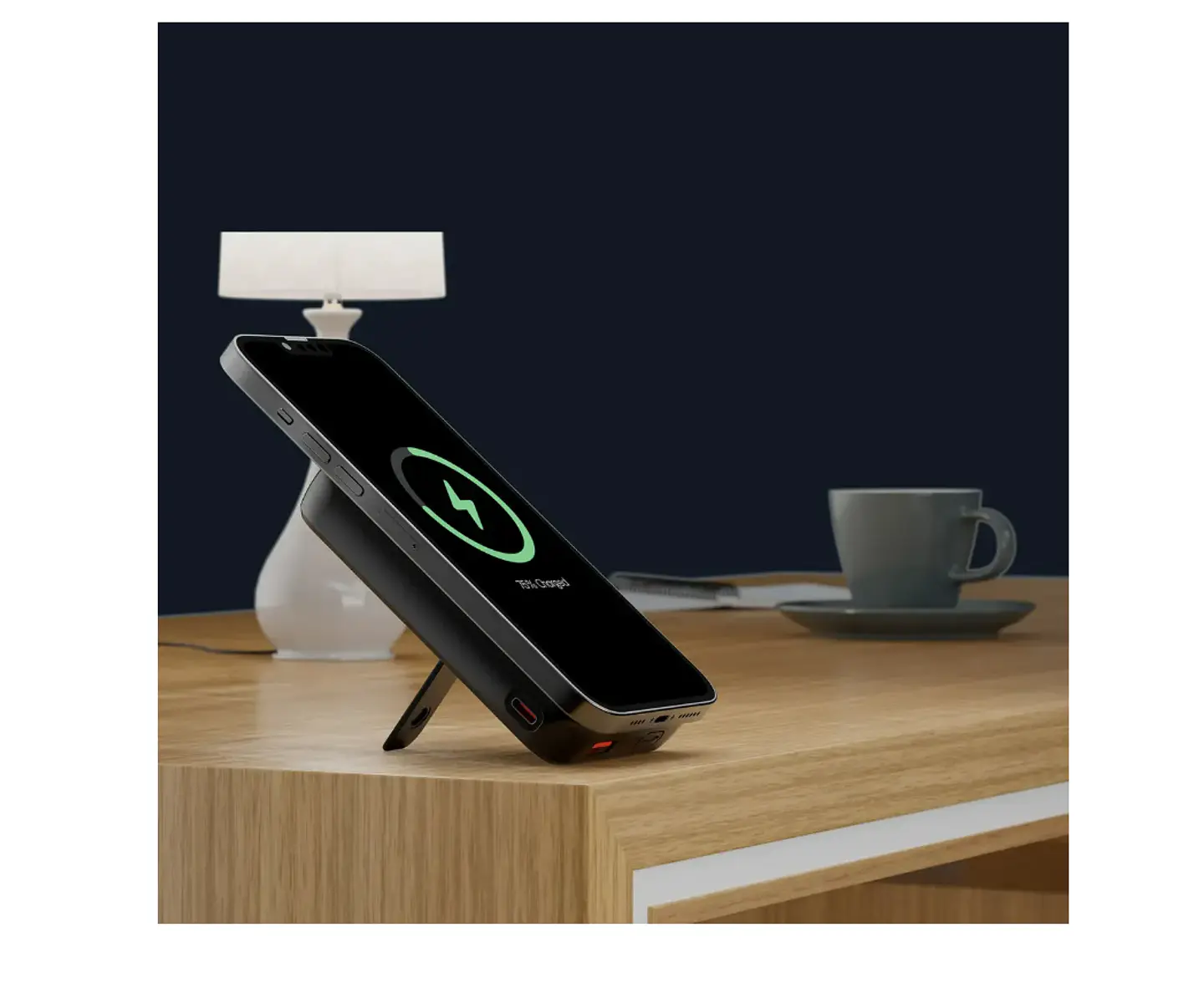 KlipXtreme PowerBank KPB-650 10.000mAh Magnetic Wlss Charg Display 2