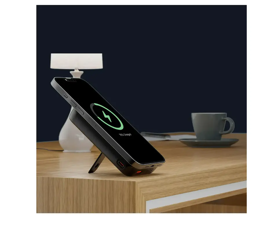 KlipXtreme PowerBank KPB-650 10.000mAh Magnetic Wlss Charg Display 2