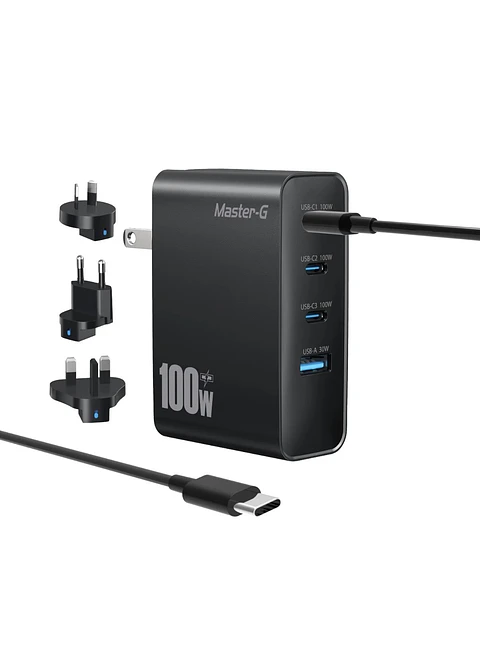 Cargador 100W Universal Carga Rápida Cable UCB-C Master-G