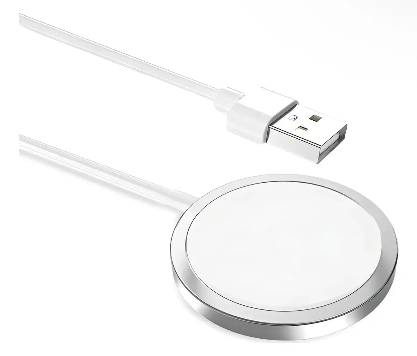 Cargador Inalambrico Magnetico Para iPhone Magsafe 15w Color Blanco IRM Z8 1