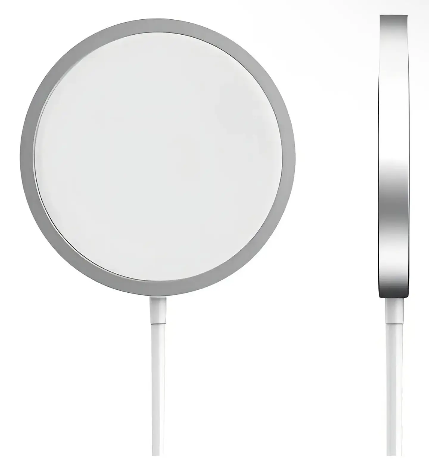 Cargador Inalambrico Magnetico Para iPhone Magsafe 15w Color Blanco IRM Z8 5