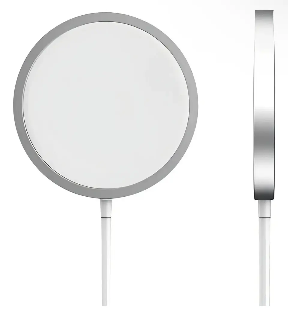 Cargador Inalambrico Magnetico Para iPhone Magsafe 15w Color Blanco IRM Z8 5