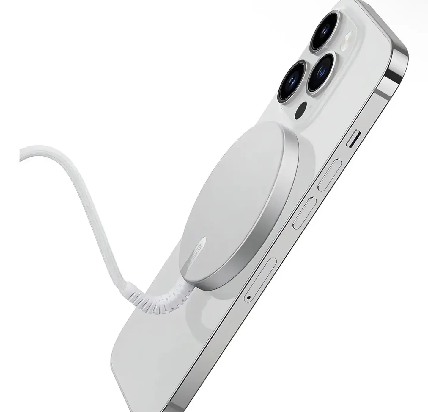 Cargador Inalambrico Magnetico Para iPhone Magsafe 15w Color Blanco IRM Z8 6