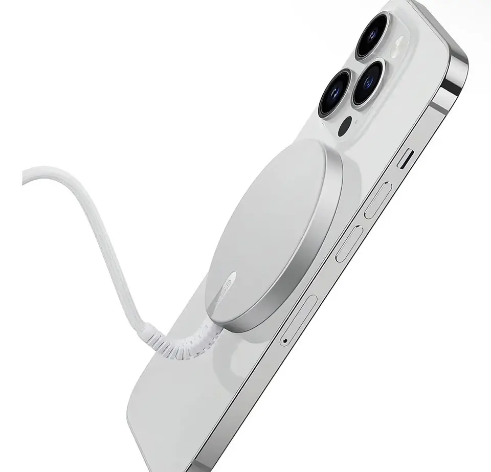 Cargador Inalambrico Magnetico Para iPhone Magsafe 15w Color Blanco IRM Z8 6