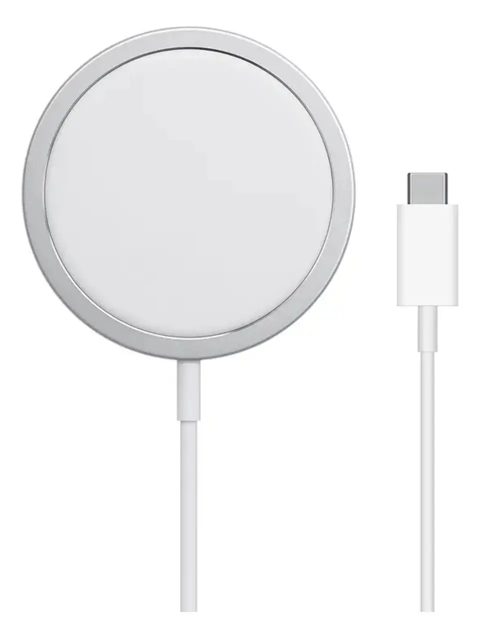 Cargador Inalámbrico Magnetico Para Iphone Magsafe Color Blanco USB-C 1