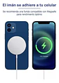 Cargador Inalámbrico Magnetico Para Iphone Magsafe Color Blanco USB-C - Miniatura 5