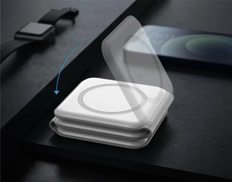 Cargador Inalámbrico Rápido 3 en 1 Vidvie Magsafe para iPhone, Apple Watch y Airpods 6