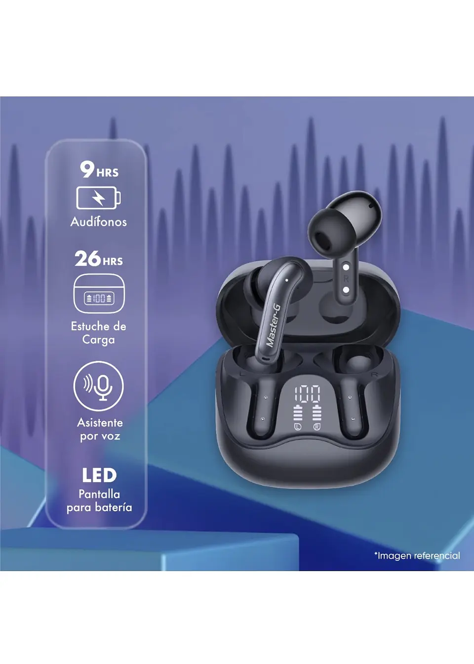 Audífono BUDS 60 In Ear Bluetooth ANC Master-G 3