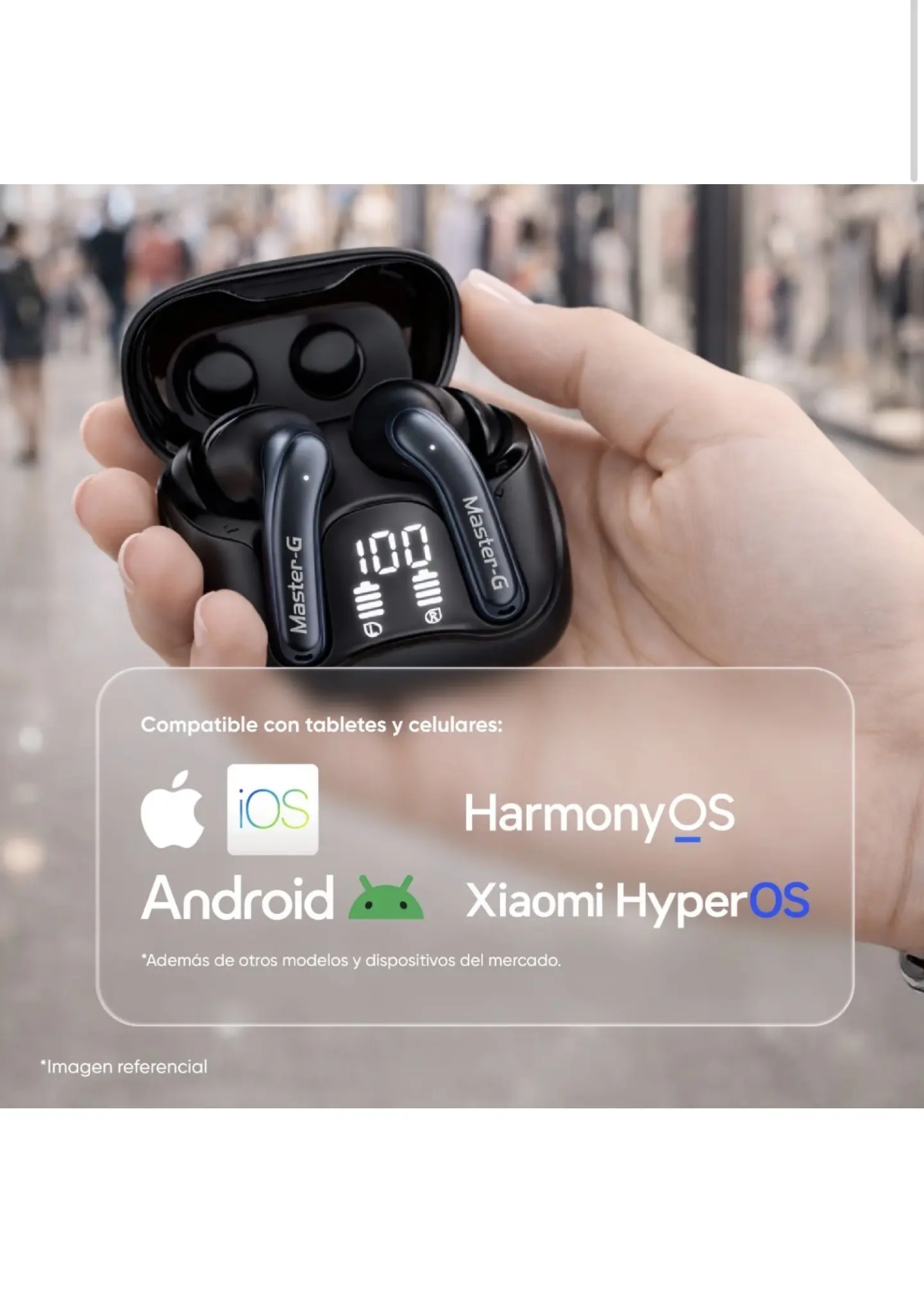 Audífono BUDS 60 In Ear Bluetooth ANC Master-G 6