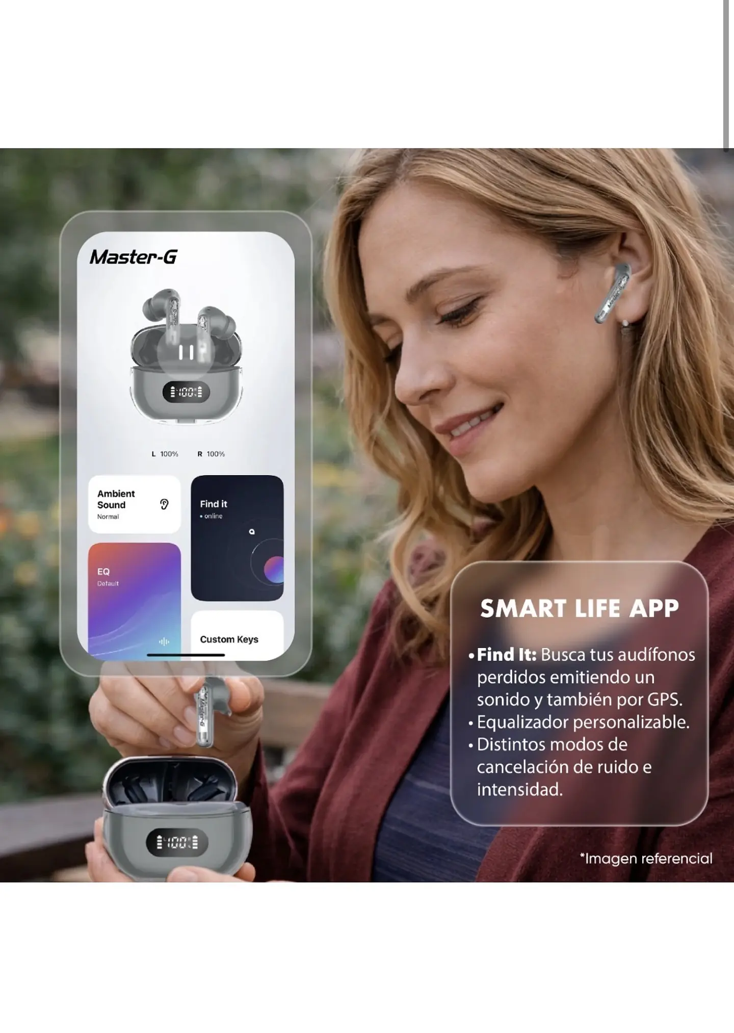Audífono BUDS 35 In Ear Bluetooth ANC APP Master-G 7