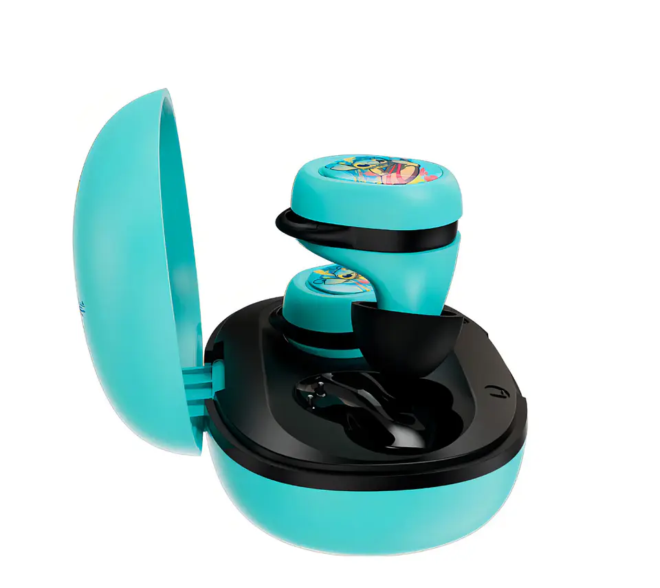 Audífonos Bluetooth Inalámbricos De Stitch Color Azul XTech 6