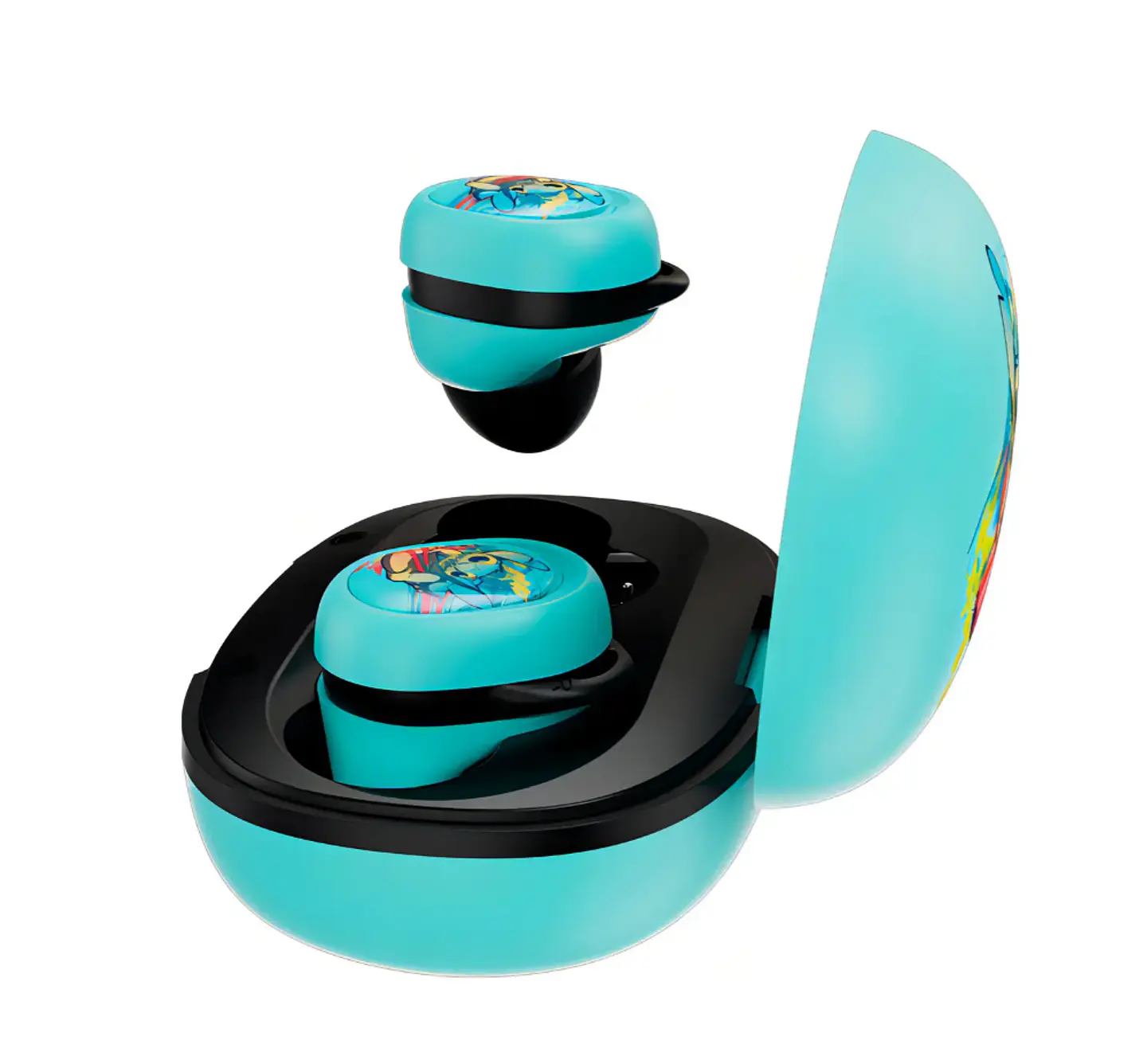 Audífonos Bluetooth Inalámbricos De Stitch Color Azul XTech 2